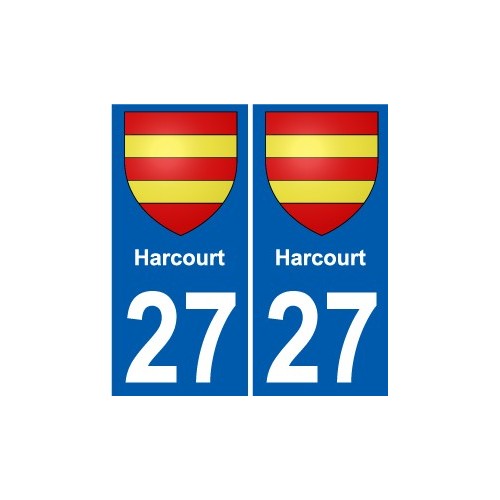 27 Léry coat of arms sticker plate stickers city