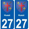 27 Léry blason autocollant plaque stickers ville
