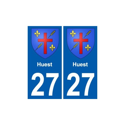 27 Léry blason autocollant plaque stickers ville