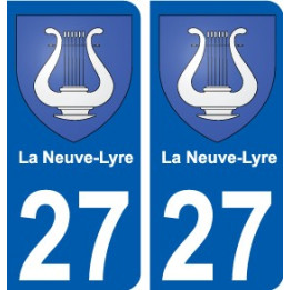 27 de Léry escudo de armas de la etiqueta engomada de la placa de pegatinas de la ciudad