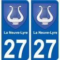 27 Léry blason autocollant plaque stickers ville