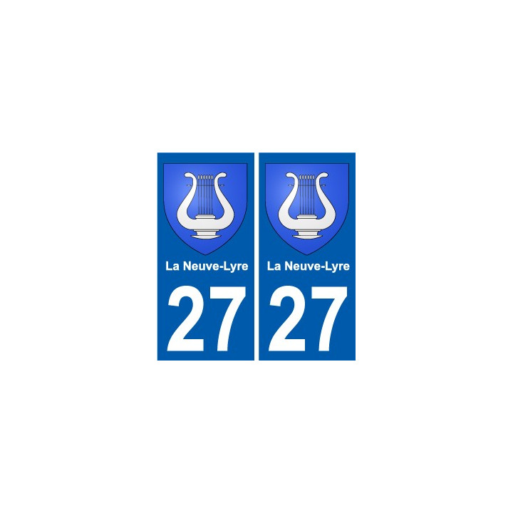 27 Léry coat of arms sticker plate stickers city