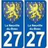 27 Léry coat of arms sticker plate stickers city