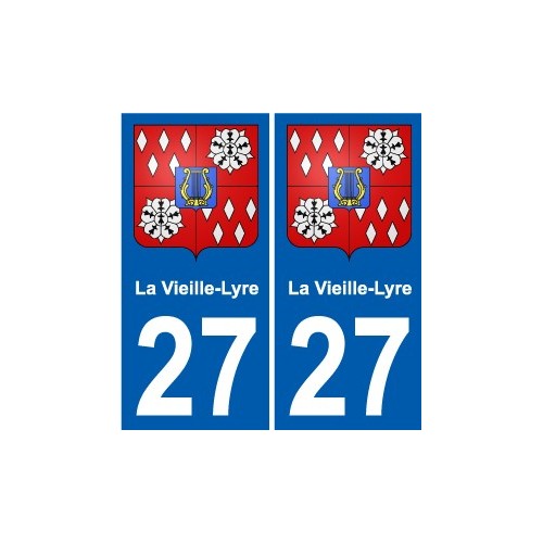 27 Léry blason autocollant plaque stickers ville