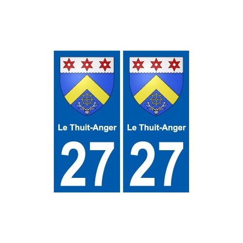 27 Léry blason autocollant plaque stickers ville