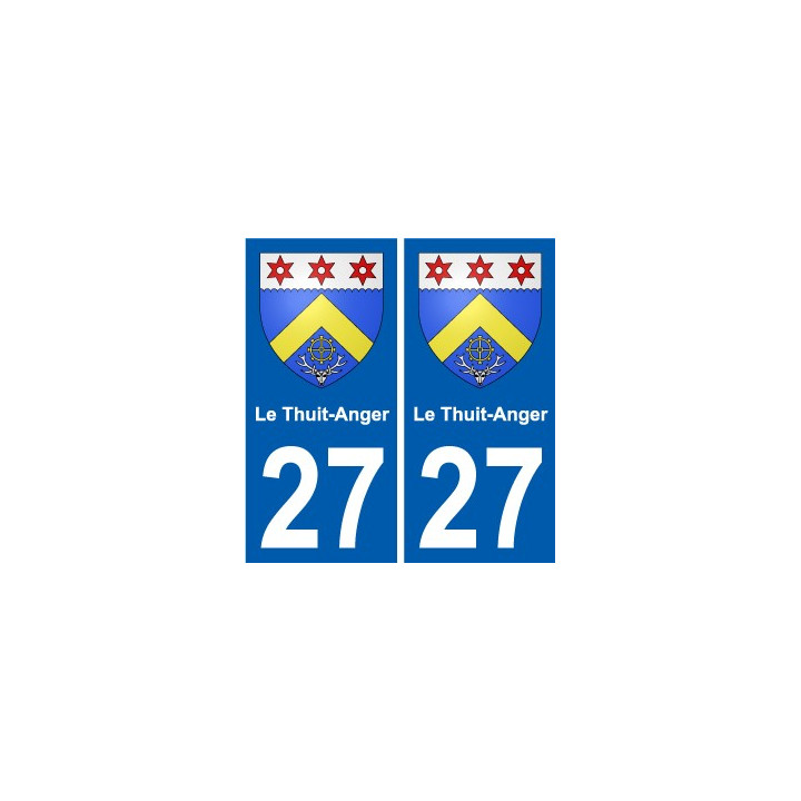 27 Léry coat of arms sticker plate stickers city