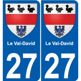 27 de Léry escudo de armas de la etiqueta engomada de la placa de pegatinas de la ciudad