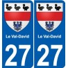 27 Léry blason autocollant plaque stickers ville