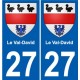 27 Léry coat of arms sticker plate stickers city