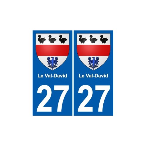 27 Léry coat of arms sticker plate stickers city