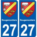 27 Léry coat of arms sticker plate stickers city