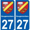 27 Léry blason autocollant plaque stickers ville