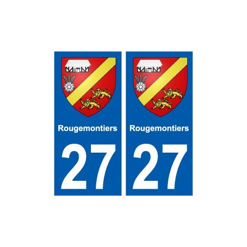 27 de Léry escudo de armas de la etiqueta engomada de la placa de pegatinas de la ciudad