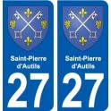 27 Léry blason autocollant plaque stickers ville