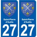 27 Léry blason autocollant plaque stickers ville