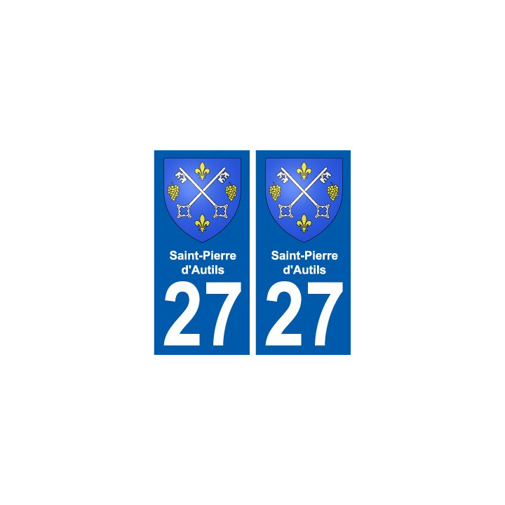 27 de Léry escudo de armas de la etiqueta engomada de la placa de pegatinas de la ciudad