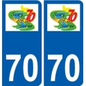 70 Scey-sur-Saône-et-Saint-Albin logo autocollant plaque stickers ville