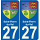 27 Léry blason autocollant plaque stickers ville