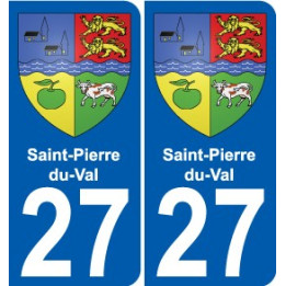 27 Léry coat of arms sticker plate stickers city