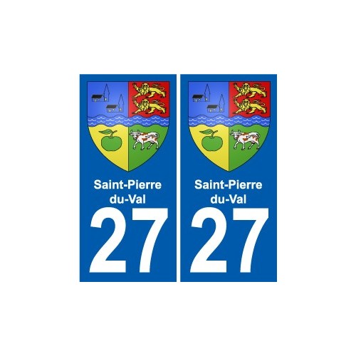 27 Léry coat of arms sticker plate stickers city