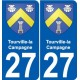 27 Léry wappen aufkleber typenschild aufkleber stadt