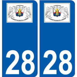 28 Dammarie logo autocollant plaque stickers ville