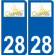 28 Dammarie logo sticker plate stickers city