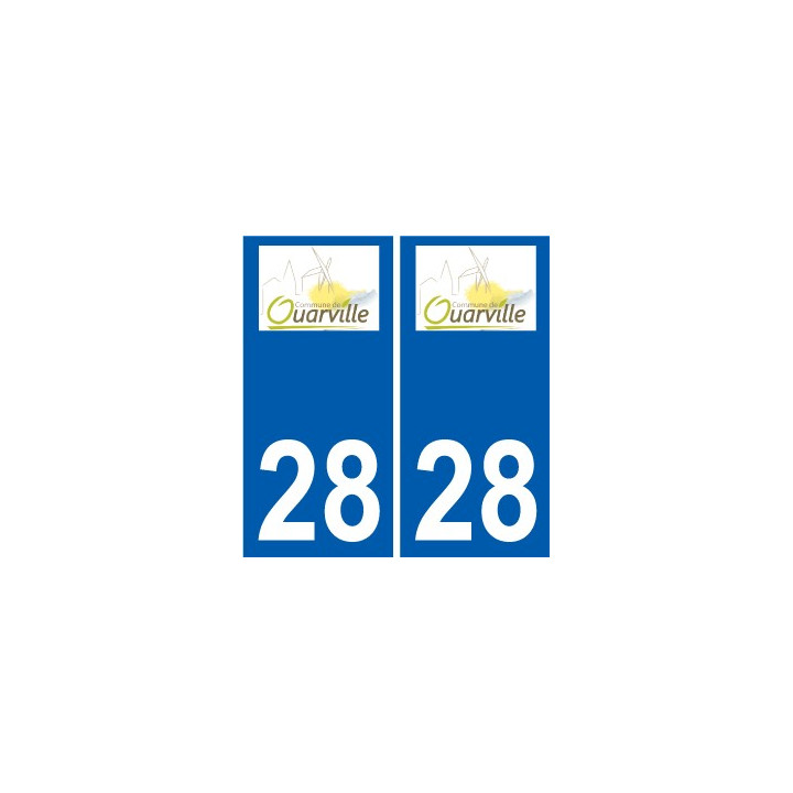 28 Dammarie logotipo de la etiqueta engomada de la placa de pegatinas de la ciudad