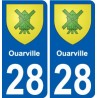 28 Dammarie blason autocollant plaque stickers ville