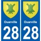 28 Dammarie coat of arms sticker plate stickers city