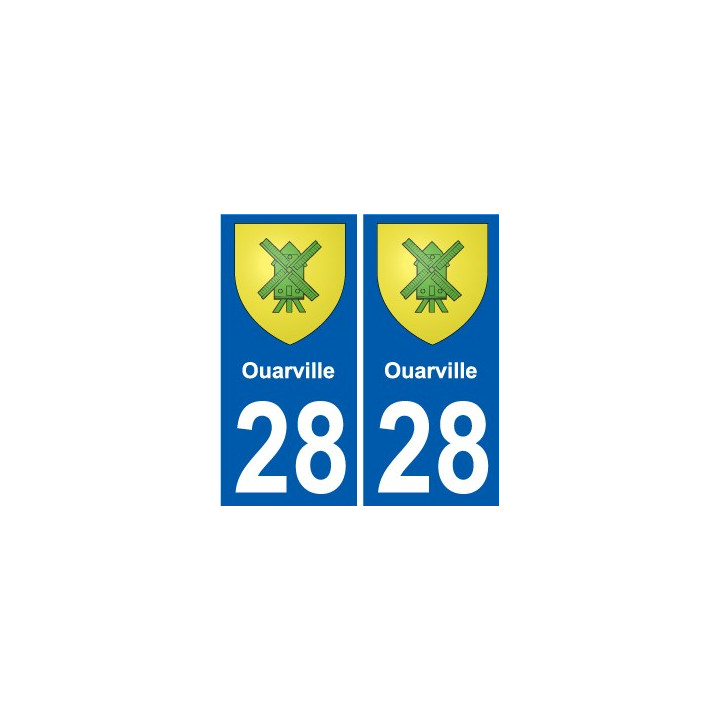 28 Dammarie escudo de armas de la etiqueta engomada de la placa de pegatinas de la ciudad