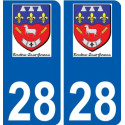 28 Dammarie logo adesivo piastra adesivi città