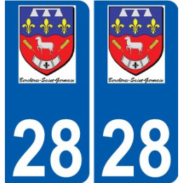 28 Dammarie logo sticker plate stickers city