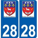 28 Dammarie logo sticker plate stickers city