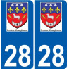 28 Dammarie logo adesivo piastra adesivi città