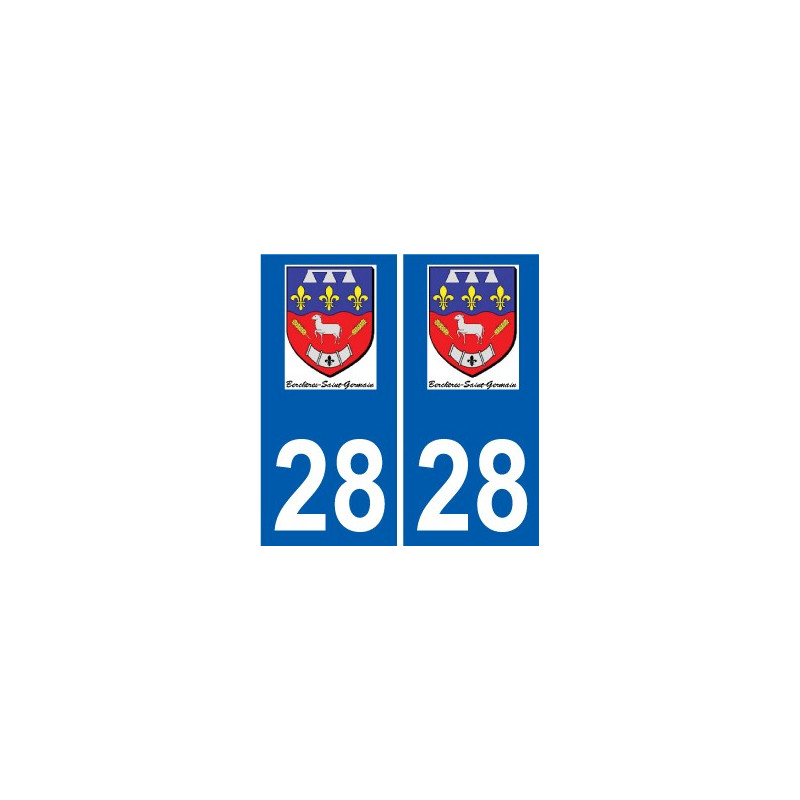 28 Dammarie logo adesivo piastra adesivi città
