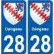 28 Dammarie coat of arms sticker plate stickers city