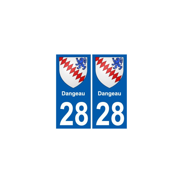 28 Dammarie coat of arms sticker plate stickers city