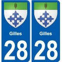 28 Dammarie blason autocollant plaque stickers ville