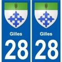 28 Dammarie blason autocollant plaque stickers ville