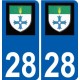 28 Dammarie logo sticker plate stickers city