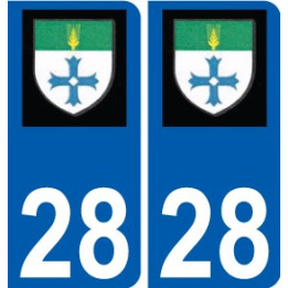28 Dammarie-logo-aufkleber typenschild aufkleber stadt