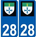 28 Dammarie logo adesivo piastra adesivi città
