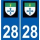 28 Dammarie logo sticker plate stickers city