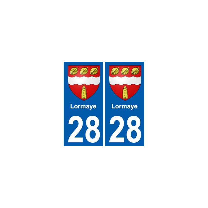 28 Dammarie coat of arms sticker plate stickers city