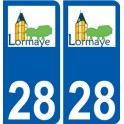 28 Dammarie logo adesivo piastra adesivi città