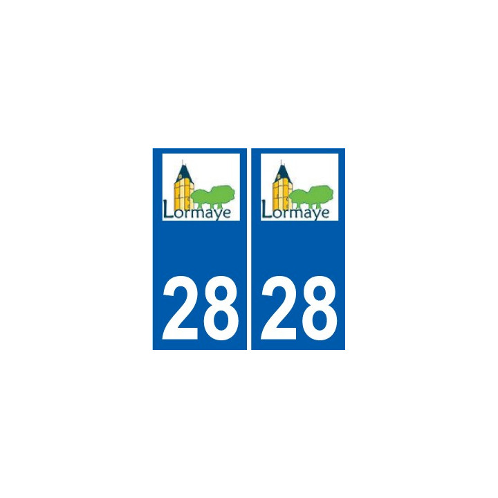 28 Dammarie logo autocollant plaque stickers ville