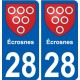 28 Dammarie wappen aufkleber typenschild aufkleber stadt