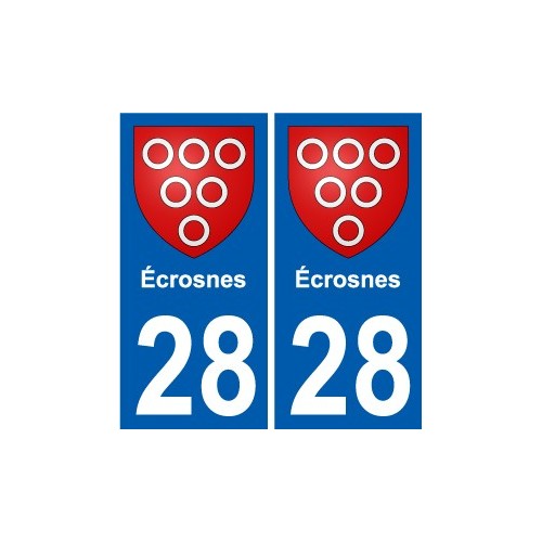 28 Dammarie blason autocollant plaque stickers ville