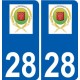 28 Dammarie logo sticker plate stickers city